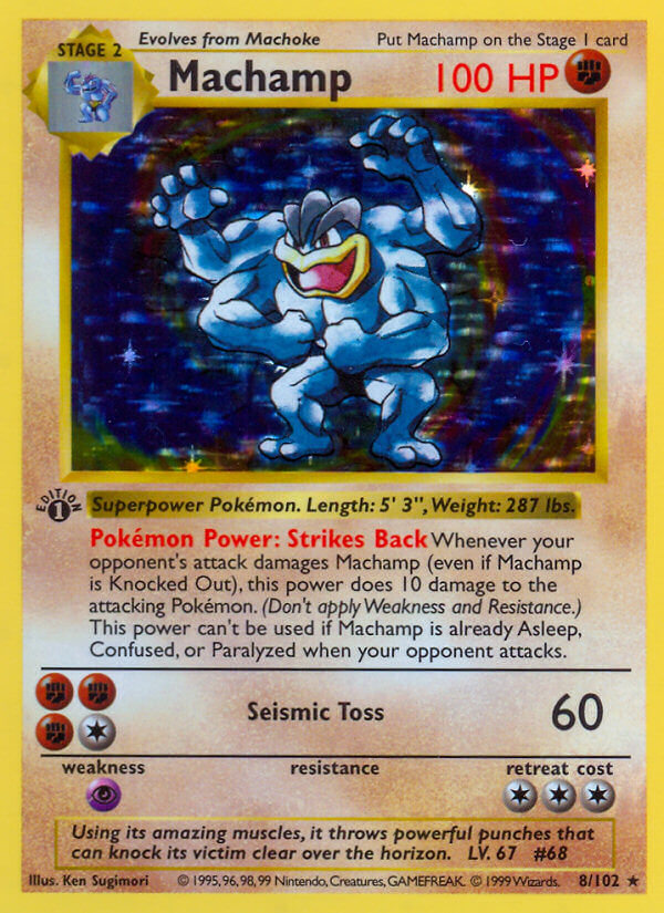 Base Set Machamp [Trainer-Deck-A] Pokémon card